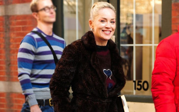Sharon Stone, sin frío por las calles de Nueva York