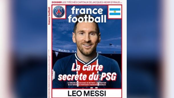 Lionel Messi fue tapa de France Football y crece el rumor de su llegada al PSG