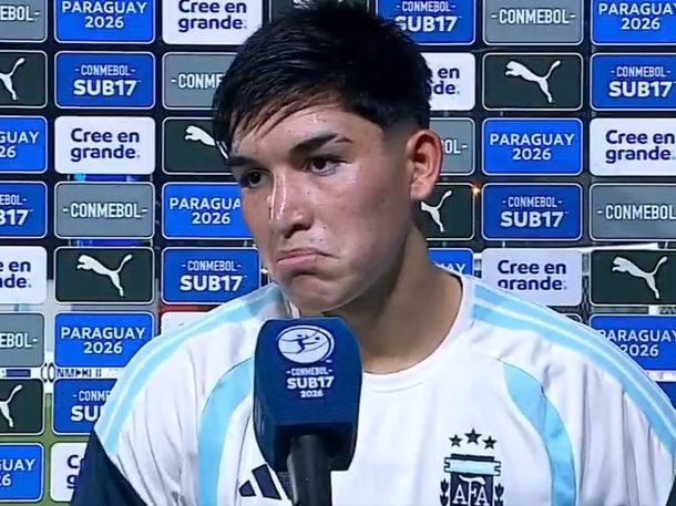 La picante frase de un futbolista de la Selección Sub-17 tras la caída en la final ante Colombia