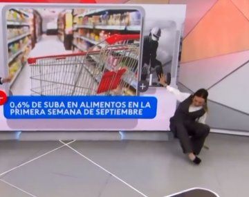 Video: la insólita caída de una periodista de TN en vivo