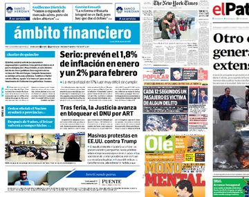 Mirá las tapas de los diarios