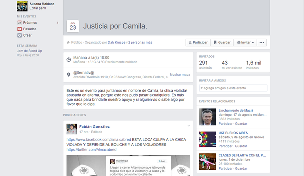 Convocan a una marcha en el boliche donde habrían violado a una joven