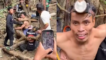 milagro en laos: rescataron a cinco mineros que estuvieron atrapados diez dias en una cueva milagro en laos: rescataron a cinco mineros que estuvieron atrapados diez dias en una cueva