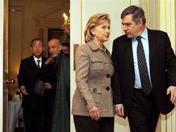 gordon Brown hillary clinton