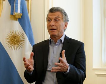 Mauricio Macri en una entrevista