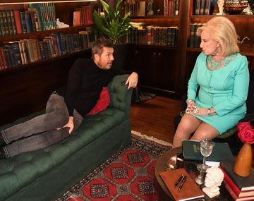 Mirtha Legrand y Marcelo Tinelli en el sketch