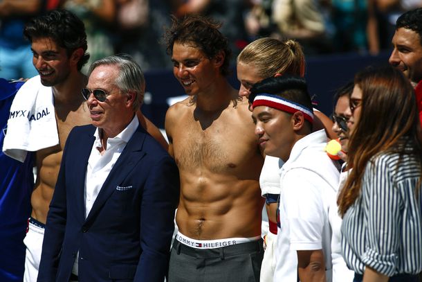 El strip-tenis de Nadal en pleno centro de Nueva York
