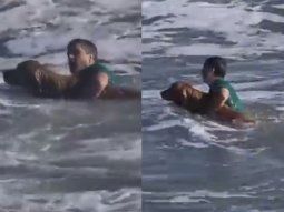 heroico gesto en mar del plata: se metio al mar y salvo un perro arrastrado por la corriente heroico gesto en mar del plata: se metio al mar y salvo un perro arrastrado por la corriente