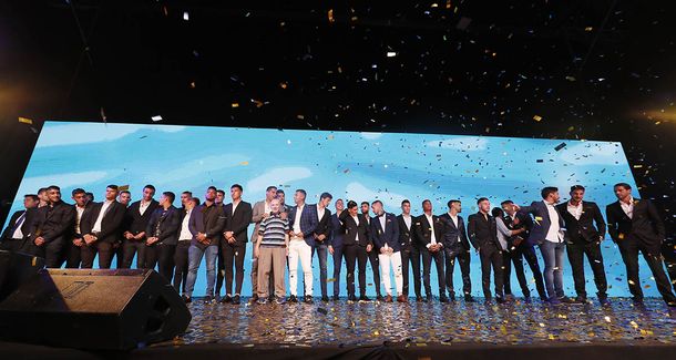 Todos los jugadores del plantel Xeneize estuvieron presentes (Foto Prensa Boca Juniors)