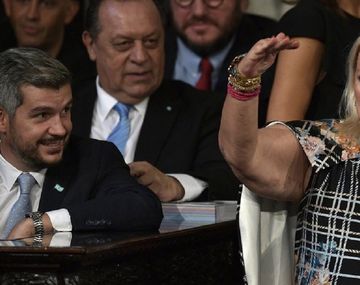 Marcos Peña y Elisa Carrió