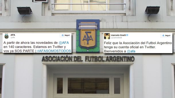Tinelli presentó las nuevas cuentas sociales de la AFA