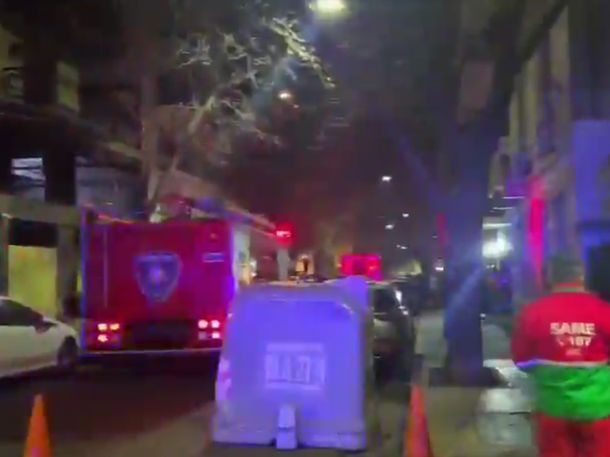 Se incendió un departamento en un edificio en Belgrano.