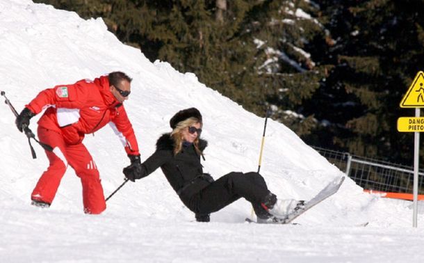 Kate Moss sufrió un accidente cuando esquiaba en los Alpes suizos