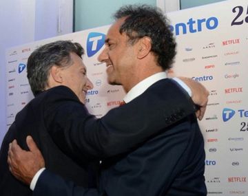 Scioli y Macri juntos tras el balotaje