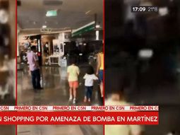 Evacúan un shopping de Martínez por una amenaza de bomba