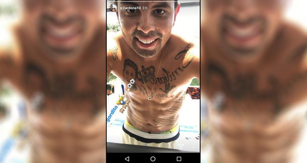 El ¿gordo? Cardona: la foto del 10 de Boca que es furor