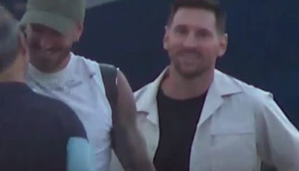 Lionel Messi llegó a Kansas City para sumarse a la Selección Argentina