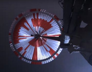 Descifran un mensaje secreto en el paracaídas del Perseverance que llegó a Marte