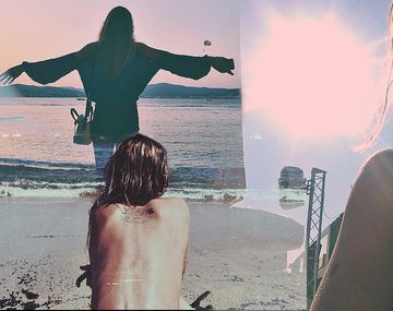 El topless de Lucía Celasco durante sus vacaciones con su novio