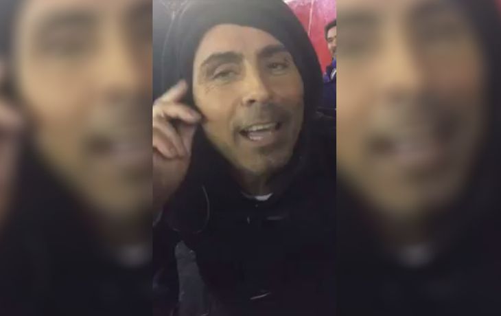 Pablo Lunati en la cancha de River