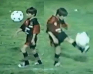 El video inédito de Messi de niño haciendo jueguitos en la cancha de Newells