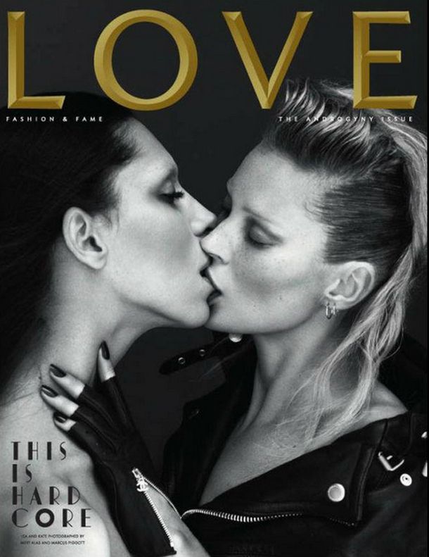 Kate Moss festeja sus 40 años con una producción al desnudo