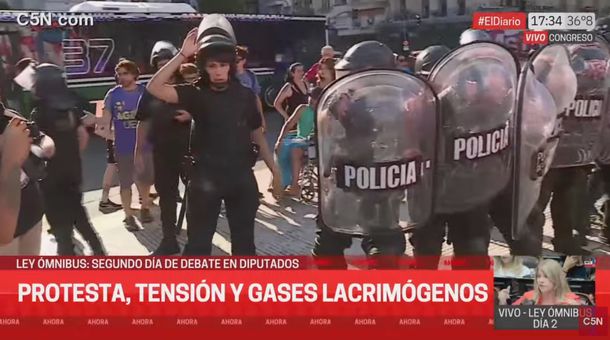 Otra Jornada De Tensión En El Congreso La Policía Reprimió Manifestantes 2120