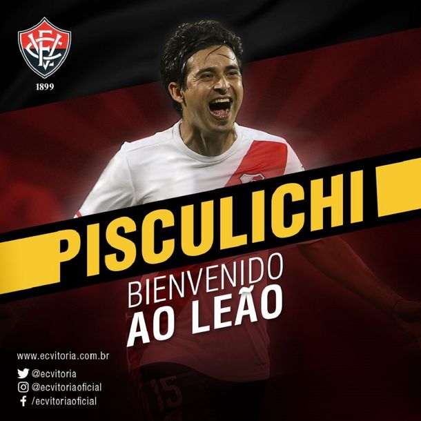 Pisculichi jugará en el Vitória Bahía