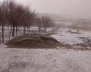 Nevada en el cerro Champaquí. (Gentileza: Pablo Castro, diario La Voz).