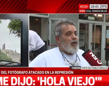Pablo Grillo reconoció a su padre y lo llenó de esperanzas: Hola