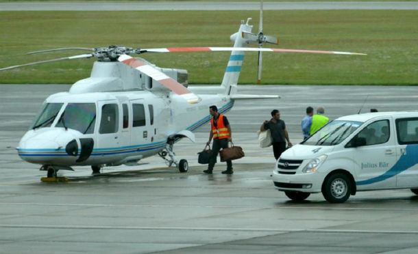 Awada volvió de Punta del Este en el helicóptero presidencial
