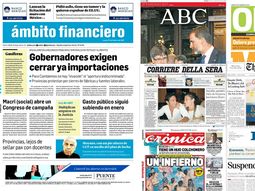 mira las tapas de los diarios