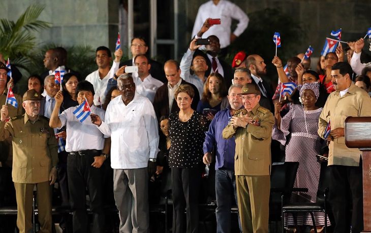 Despedida de los restos de Fidel Castro