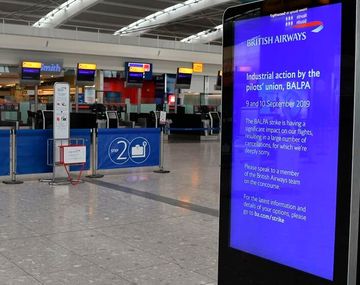 British Airways canceló todos sus vuelos por un paro de pilotos