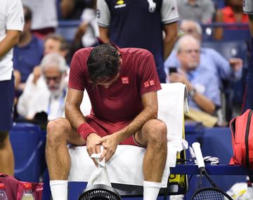 Roger Federer abatido