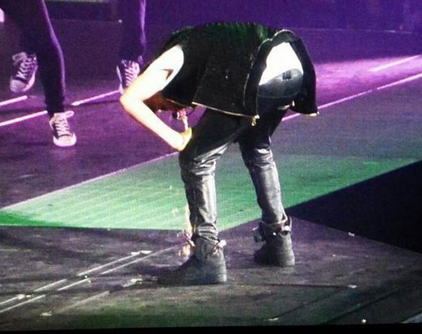 Justin Bieber vomitó sobre el escenario en medio de un concierto