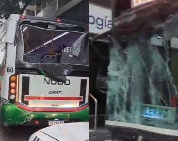 Varias personas resultaron heridas tras un choque de dos colectivos en Monserrat