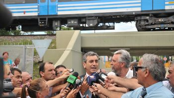 inauguraron paso bajo nivel de la linea sarmiento en moreno