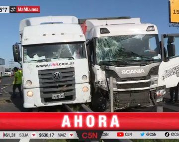 Choque fatal entre dos camiones en la Panamericana