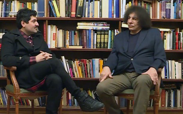 Alejandro Dolina junto a Lautaro Maislín.