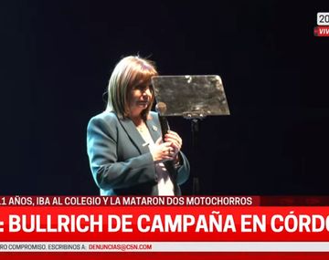 Bullrich dijo que suspendía la campaña