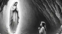 Por un período de cinco meses, la Virgen de Lourdes se le apareció a la niña. Por un período de cinco meses, la Virgen de Lourdes se le apareció a la niña.