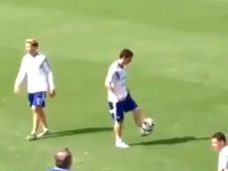 asi se divirtio lionel messi durante la entrada en calor asi se divirtio lionel messi durante la entrada en calor