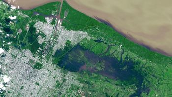 la nasa publica la imagen de la inundacion en la plata la nasa publica la imagen de la inundacion en la plata
