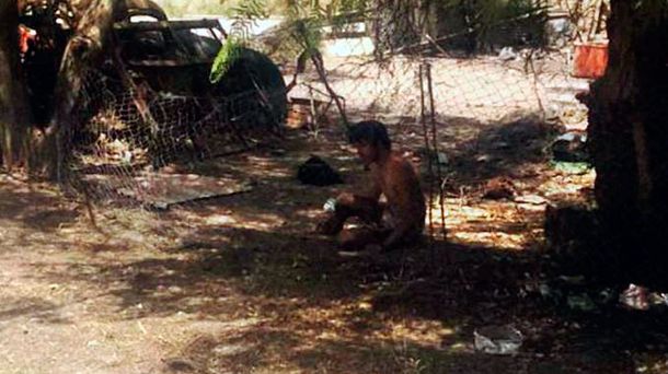 El terrible estado en que se encuentra el joven