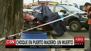 choque fatal en puerto madero: un muerto y un herido choque fatal en puerto madero: un muerto y un herido