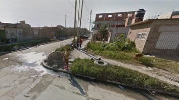 La zona donde se registró el crimen. La zona donde se registró el crimen.