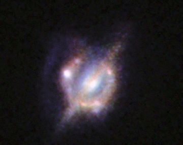 Astrónomos obtienen la imagen más clara y nítida de una colisión de galaxias