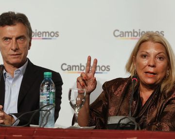 Mauricio Macri y Elisa Carrió