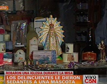 Robaron en una iglesia de Caballito después de sedar a la mascota